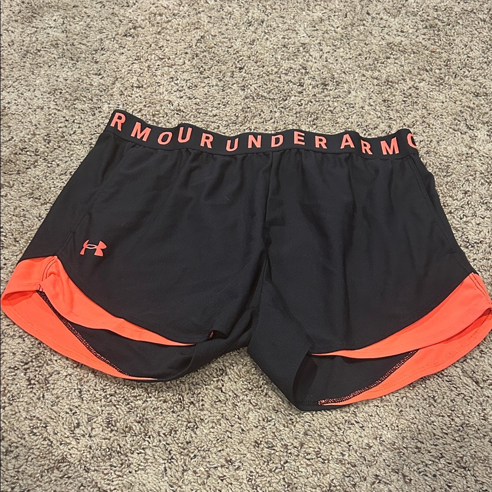 Under Armour Black with Pink Trim Shorts